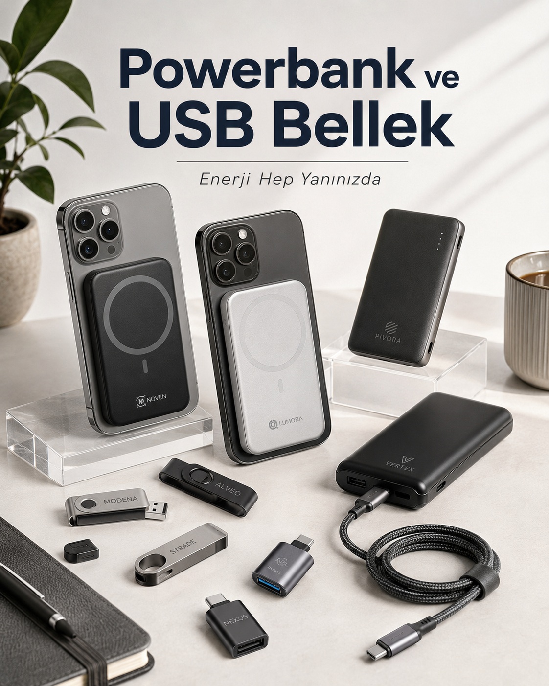 Powerbank Ve Usb Bellek