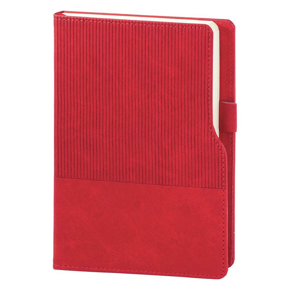 Kırmızı Kadıköy 15x21 cm Çizgili Defter