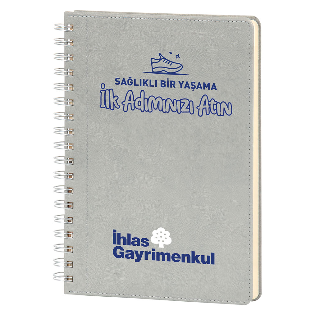 Gri Kartal 17x24 cm Spiralli Defter