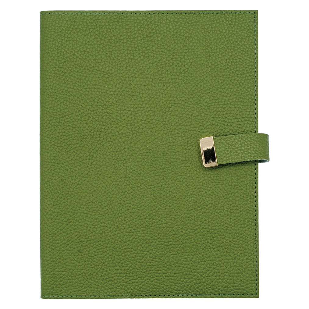 Yeşil Executive Vegan 19x25 cm Çizgili Defter