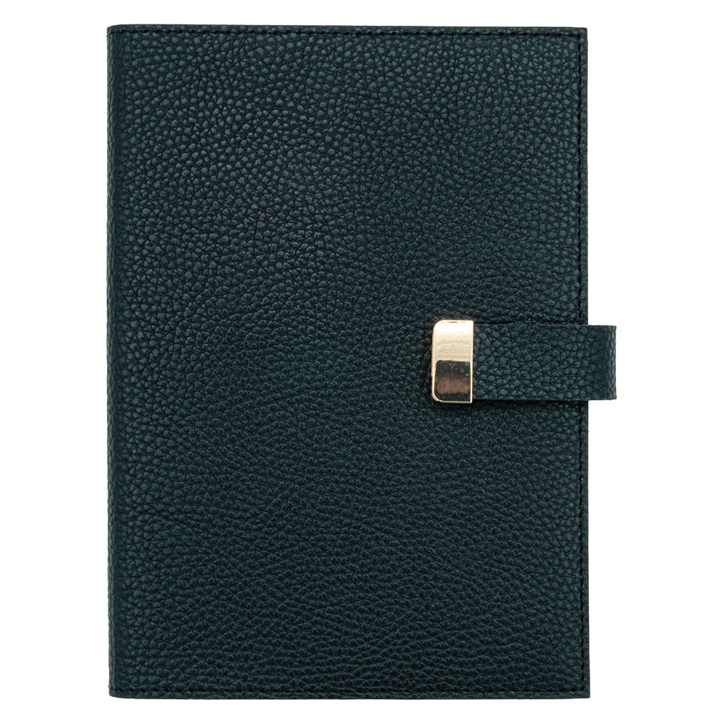 Siyah Executive Vegan 15x21 cm Çizgili Defter