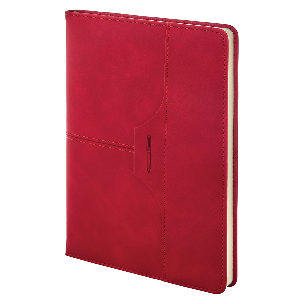 Kırmızı Bomonti 15x21 cm Çizgili Defter